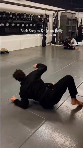 Back Step to Knee on Belly Drill