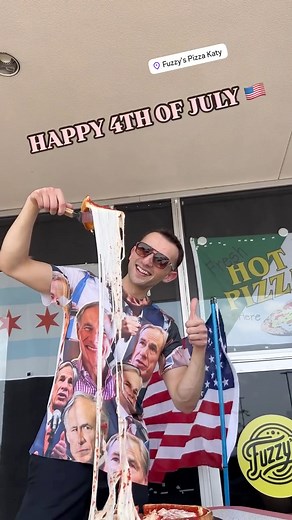 The most American pizza to enjoy for July 4th weekend is absolutely a Chicago Deep Dish from Fuzzy's Pizza KATY. Available only at the Katy location.Shoutout Tesla for giving us this Cybertruck for a bit, for us to celebrate Fuzzy's Pizza Katy's 30th anniversary AND July 4th! 🍕🇺🇸www.fuzzys.pizza/order | Fuzzy's Pizza Katy