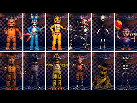 Five Nights at Freddy's 2 Animatronics Showcase