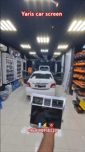 Toyota yaris car screen multimedia stereo system car accessories Upgrade installation viral video