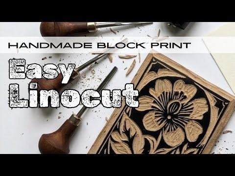 Easy Linocut Printmaking | Block Print Art