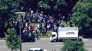 WATCH LIVE: Sky 5 is over a march stepping off along the Eisenhower Expressway, headed to Dr. Martin Luther King Jr.'s former Chicago home: http://nbcchi.com/V25uO8P | NBC Chicago