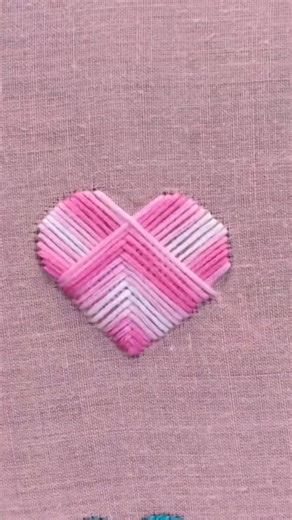 Valentine Heart Embroidery 💖 | Handmade Gift Idea | Easy Embroidery | Mokshi_Designs