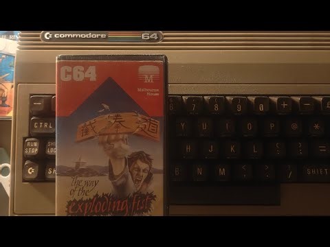 Loading and Playing The way of the Exploding Fist C64