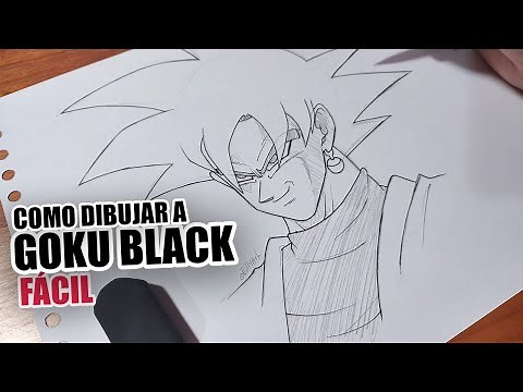 COMO DIBUJAR MUY FÁCIL Y RAPIDO PASO A PASO A "GOKU BLACK" | HOW TO DRAW GOKU BLACK | BillyArt