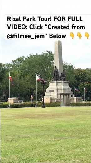 Rizal Park Tour! #rizalpark #philippines #philippinestravel