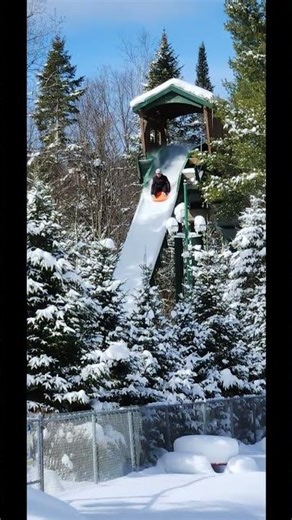 Santa's Village Flume #A.I. #winter #Funny