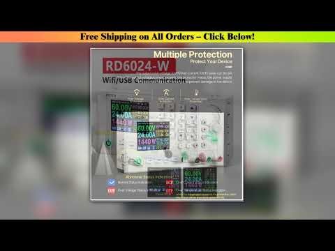 RD6024 DC Voltage Regulator 60V 24A WIFI/USB Connection Step Down Voltage Bench Data Storage Power