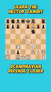 Learn the Hector Gambit 📖♟️🔥 #chessmaster | Chess Master