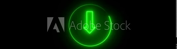 Direction Arrow Symbol. Animation downloading arrow. Loading and processing animation.