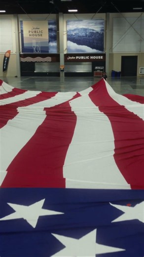 Nothing compares to seeing the American flag fly at this scale.
