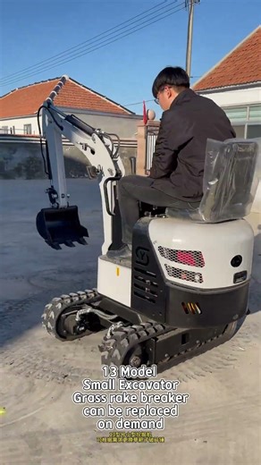 Model 13 mini excavator, capable of both agricultural and construction work #digger #excavator