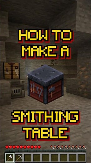 #shorts Minecraft: How to make a Smithing Table