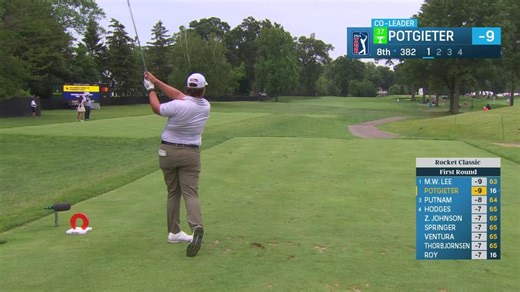 Aldrich Potgieter | Round 1 | 8th hole | Shot 1 | 2025 Rocket Classic