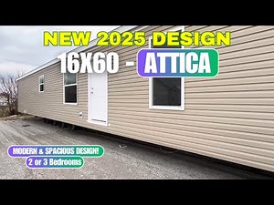 16X60-“Attica” NEW ACCENT PANELS ❤️‍🔥 This can be a 3 or 2 bedroom.