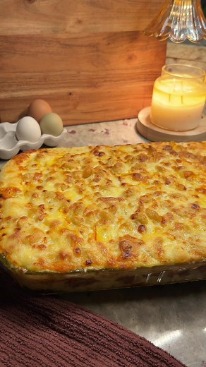 Mac & Cheese Lasagna — Cavatappi Layered Pasta Bake