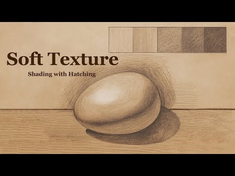 How to Create Soft Texture with Hatching & Cross Hatching | Graphite Pencil Shading Tutorial