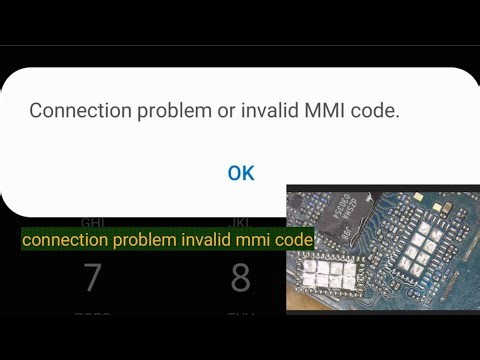 How To Fix connection problem invalid mmi code All Smartphone