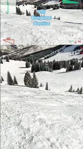 Vail-Kangaroo Cornice- advanced trail accessed via the Wildwood Express Lift