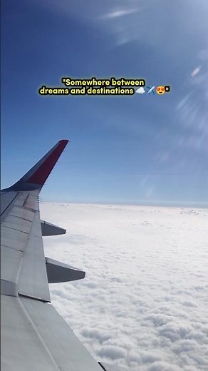 "Heaven from 35,000 Feet! | Beautiful Airplane Window View ☁️✈️😍" #skyview #amazing #BeautifulSky