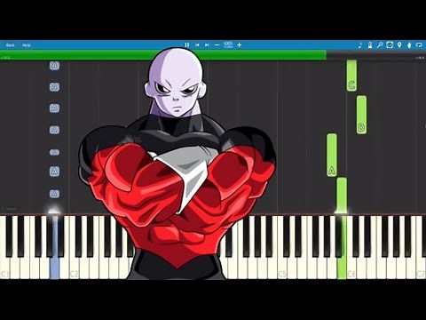 Jiren Theme Song - EASY Piano Tutorial - Dragonball Super