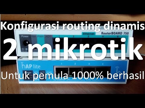 tutorial konfigurasi routing dinamis 2 MIKROTIK (untuk pemula, 100% berhasil)