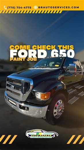 ✨ Big truck, big improvement! Starting November the right way. Watch how we transformed this F650 with a flawless new paint job at BR Auto Repair & Collision Center, where high quality meets quick turnaround. With over a decade of experience serving the Roswell community and hundreds of 5-star Google reviews, our family-owned team treats every vehicle like its own. Check some ot our painting job reviews: ✅ “Renan replaced my bumper and matched the paint very well. My car looks awesome!” – Mike H