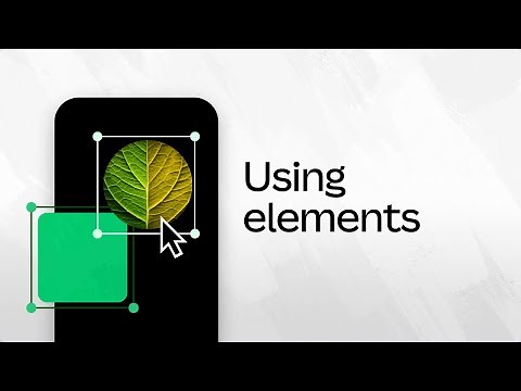 How to find and use elements on Canva for mobile (5/10)