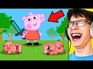 Peppa Pig Plays Minecraft! (Funny Animation)