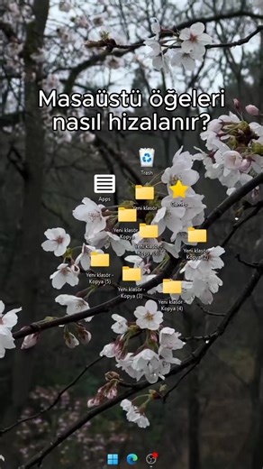 Masaüstü öğeleri nasıl hizalanır? #allybase Masaüstündeki ikonlar dağınık ve üst üste mi duruyor? Windows’ta bunu düzeltmek için çok basit bir ayar var. Bu videoda masaüstüne sağ tıklayıp Görünüm > Kılavuz çizgisine hizala seçeneğini açarak ikonları nasıl düzenli hale getirebileceğini gösteriyorum. Bu ayar sayesinde simgeler rastgele kaymaz ve üst üste binmez. Daha temiz ve düzenli bir masaüstü görünümü elde etmek için pratik bir ipucu. #windows #masaüstü #bilgisayar #teknoloji