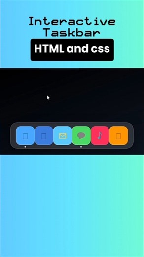 Responsive Taskbar made with claude AI