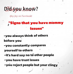 278K views · 13K reactions | "Signs that you have mommy issues" #highlightseveryone #DidYouKnow #fypageシ #JayJay #reels2025シ | Jay Jay | Facebook
