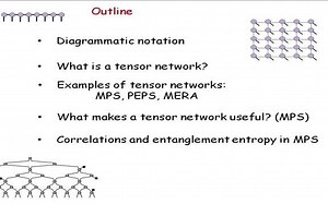 Pedagogical Introduction to Tensor Networks- MPS, PEPS and MERA [Guifre Vidal]