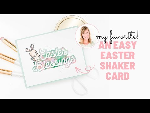 An Easter Shaker Card with Some of My Favorite Things! | Shaker Card Tutorial for Beginners
