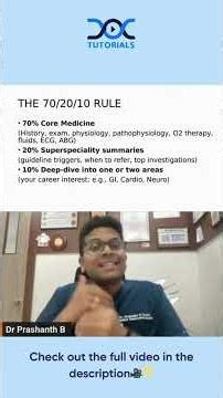 The 70-20-10 Rule in Medicine | How Doctors Think in ICU & Clinical Practice