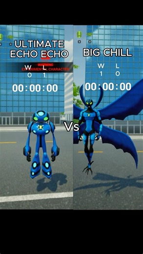 ULTIMATE ECHO ECHO VS BIG CHILL #ben10 #alienbattle #ben10game
