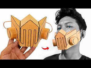 How To Make Mask With Cardboard | Homemade Cardboard Mask | Cardboard Craft Ideas