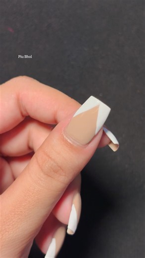 Easy French Tips At Home For Beginners ✨💅 #nailart #piubhol #ytshorts