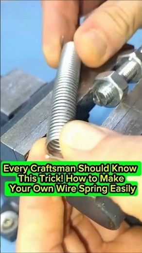 Every Craftsman Should Know This Trick! How to Make Your Own Wire Spring Easily
