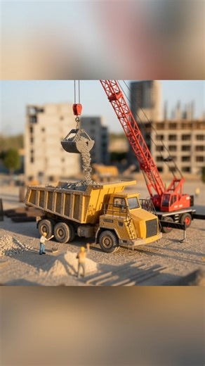 dump truck loading materials