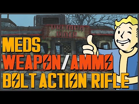 Fallout 4: EARLY SUPPLY SHOP (Ammo, Meds, Rifles - Drumlin Diner)