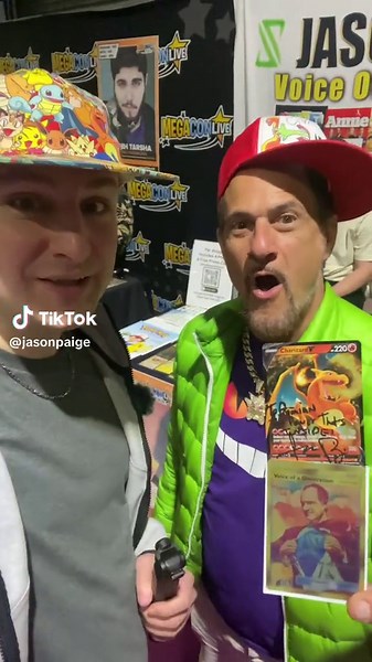 Jason Paige the Original Pokemon Theme Song Singer meeting a fan! #pokemon #pokemonthemesong #pokemontheme #pokemontiktok #jasonpaige