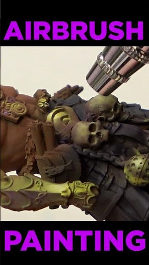 🍊How to paint with airbrush, what distance to paint warhammer or bigger miniatures like 75mm