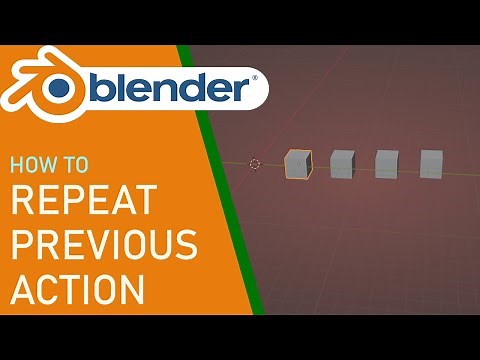 Blender how to repeat previous action