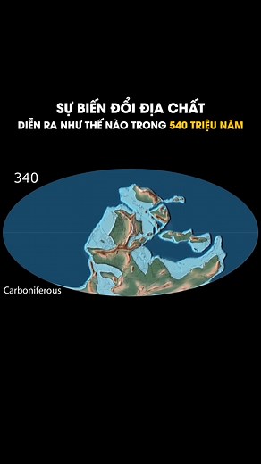 Mô phỏng sự biến đổi địa chất của Trái Đất từ 540 triệu năm trước đến ngày nay #earth #vutru #universe #solarsystem #space Nguồn: Christopher Scotese | Tôi tự mình đắm chìm trong Vũ Trụ nàiii