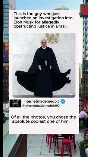 Elon Musk vs the man in the flying cape