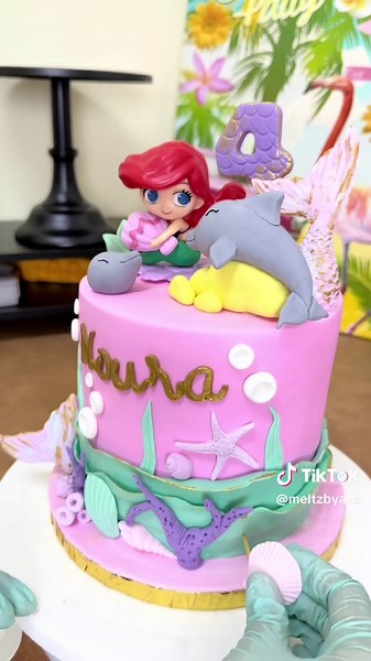Underwater Mermaid Cake Decorating | Custom Fondant Cake Design