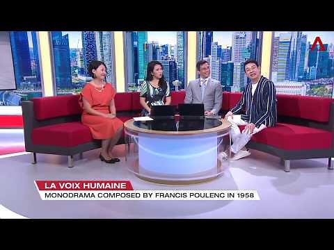 Ivan Heng & Jennifer Lien talk about La Voix Humaine on CNA's First Look Asia