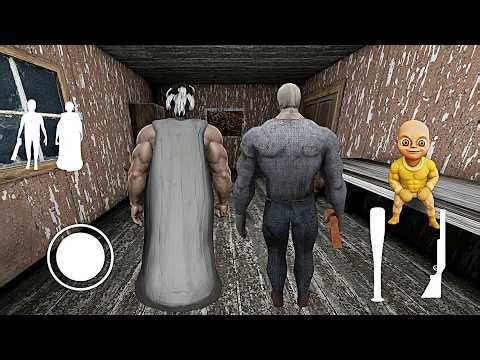 Playing As Muscular Granny And Muscular Grandpa In Granny Mod || Gmm Chapter 1