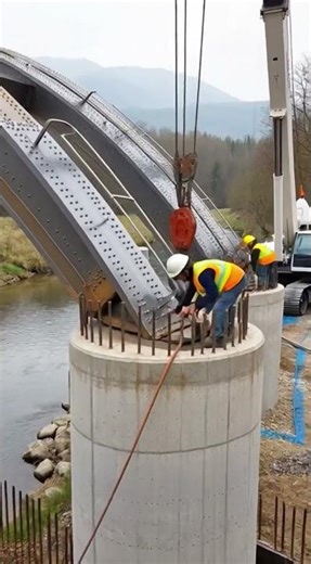 "Building a Modern Bridge Across a River: Step-by-Step Guide"